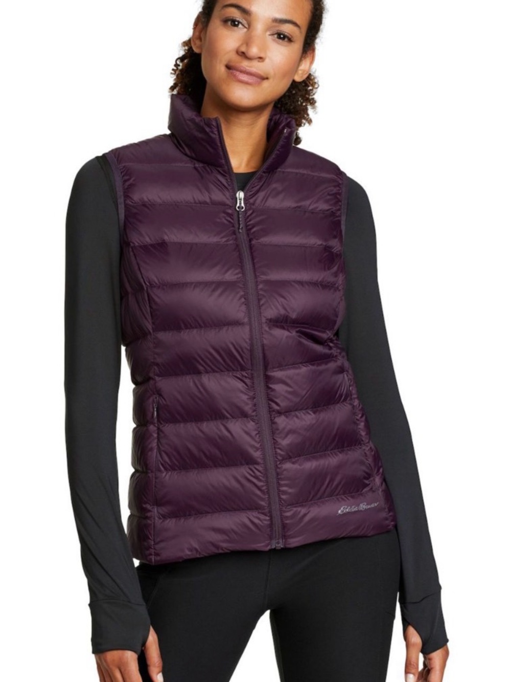 Eddie Bauer Cirruslite Down Vest - Women’s Large in colour Deep Eggplant